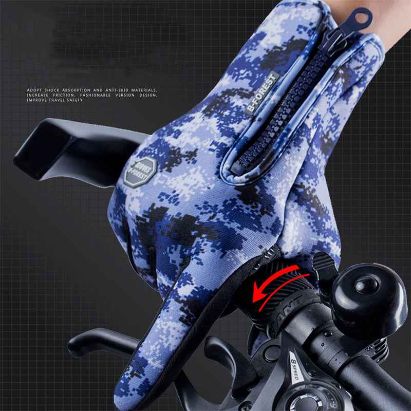 Winter Touchscreen Gloves – Waterproof Fleece Sports & Riding Gloves
