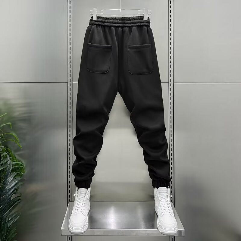 Men's Vertical Stripe Slim-Fit Trousers | High Waist M-3XL