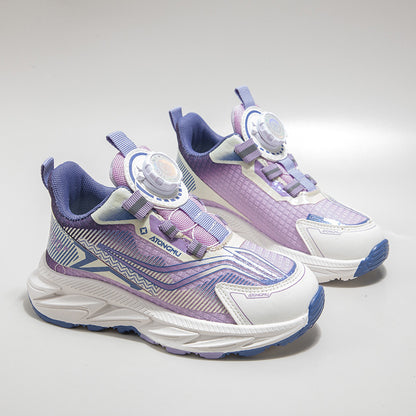 Kids' Breathable Snap-Button Casual Shoes | Age 4-16 | Sizes 26-37
