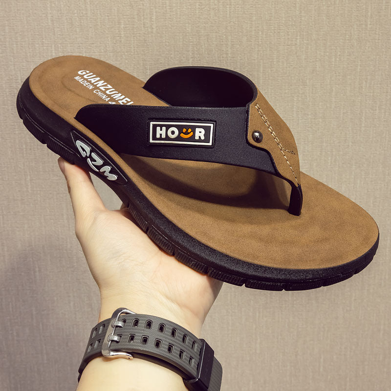 Men's Thick-Sole Non-Slip PVC Flip-Flops | EU 40-44