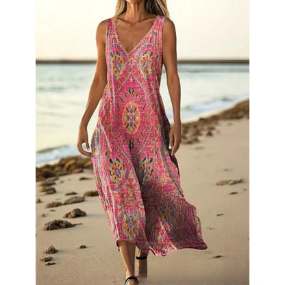 Women's 3D Print A-Line Flared Dress | Artistic Retro