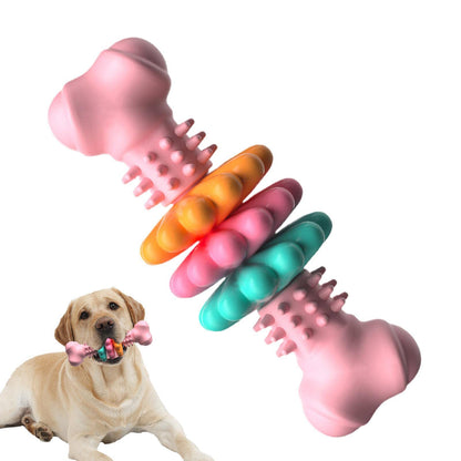 TPR Dog Bone Chew Toy | Dental Cleaning & Gum Massage for Dogs