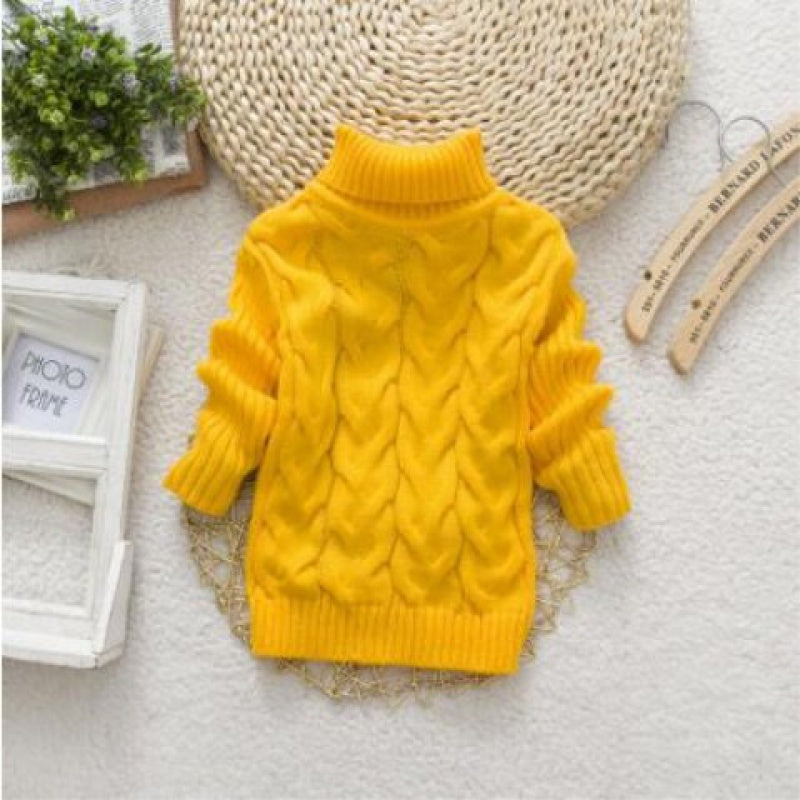 Kids Knit Pullover Sweater – Soft Round Neck Long Sleeve Top
