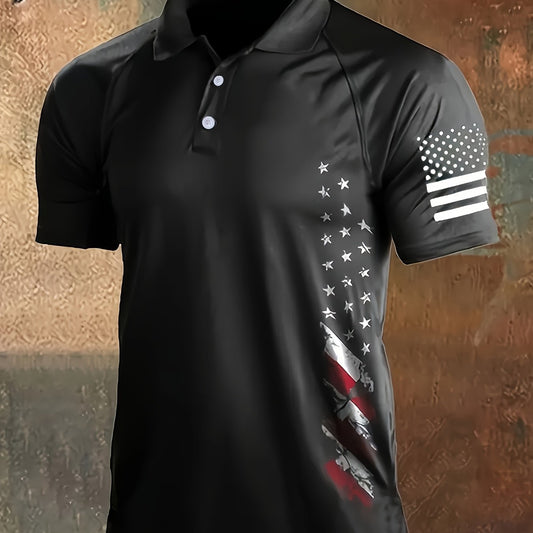 Men's Striped Long Sleeve Loose Fit Top | Dark Grey