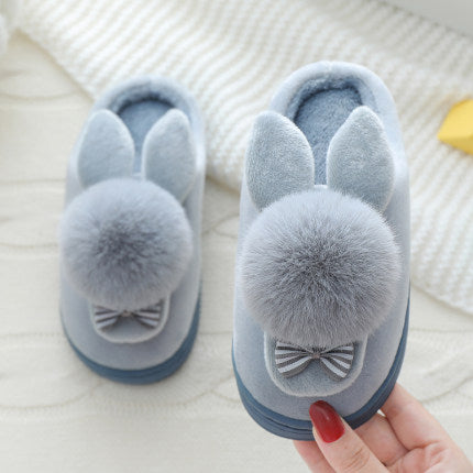 Children's Coral Fleece Plush Slippers | Unisex Warm Non-Slip House Shoes