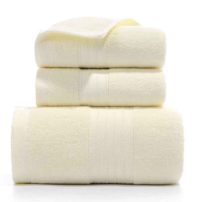 Pure Cotton Towel Set – 3-Piece Bath & Hand Towel Bundle in 22 Designs