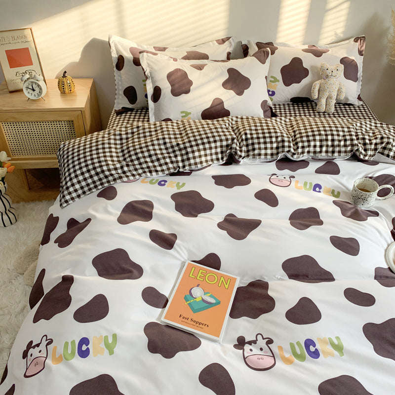 Printed Polyester Bedding Set 3 or 4 Piece | 10 Designs 5 Sizes