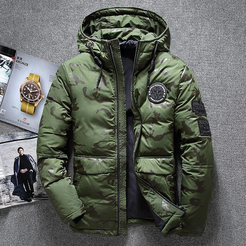 Men's Hooded Duck Down Jacket | Waterproof | M–4XL