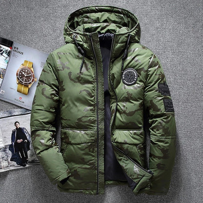 Men's Hooded Duck Down Jacket | Waterproof | M–4XL