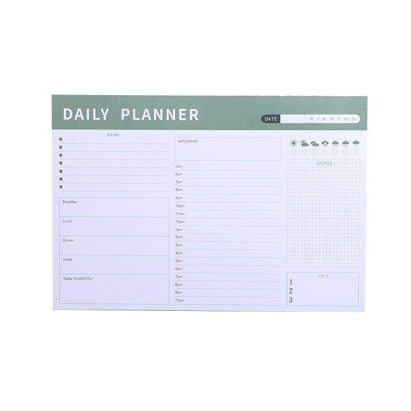 Magnetic Daily Planner Notepad | Tear-Off 120 Pages