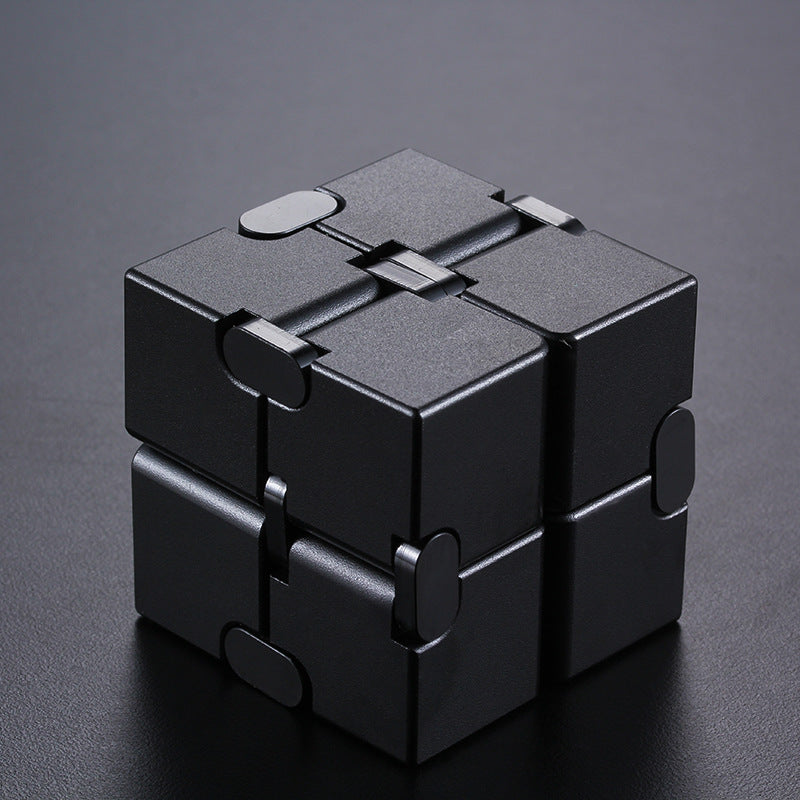 Premium Aluminium Alloy Infinite Cube Fidget Toy | Metal Desk Toy