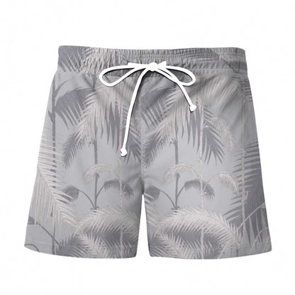 Men's Hawaiian Print Beach Shorts