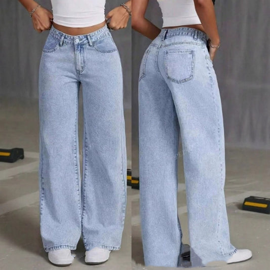 Women's High-Waist Straight-Leg Jeans | S to 3XL | 4 Colours