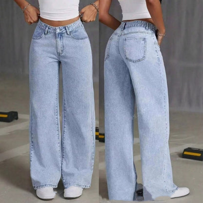 Women's High-Waist Straight-Leg Jeans | S to 3XL | 4 Colours