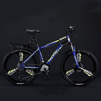 Carbon Steel Mountain Bike – Double Disc Brake 24" & 26" 24/27/30-Speed