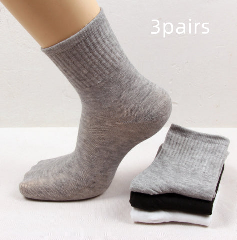 Men's Mid-Tube Sports Socks – Odour-Resistant & Sweat-Absorbing