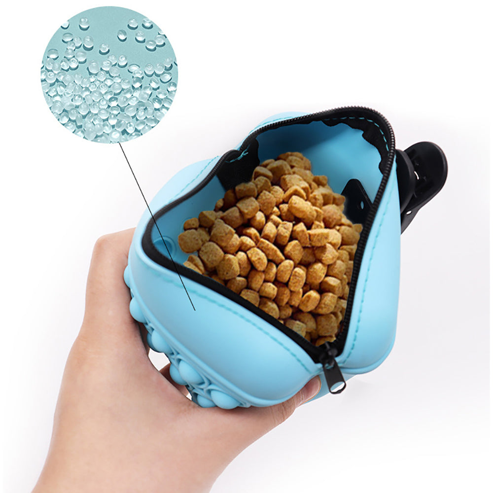 Silicone Dog Treat Pouch | Training Reward Bag | Waist Clip