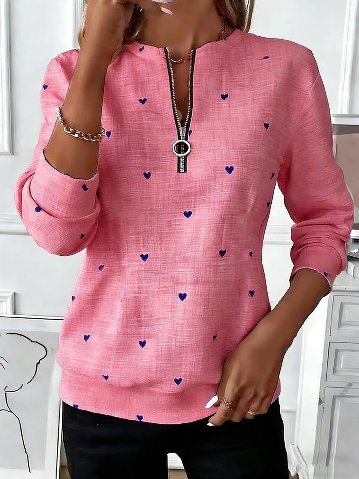 Women's Loose Fit Floral Print Sweatshirt | Sizes S to 5XL