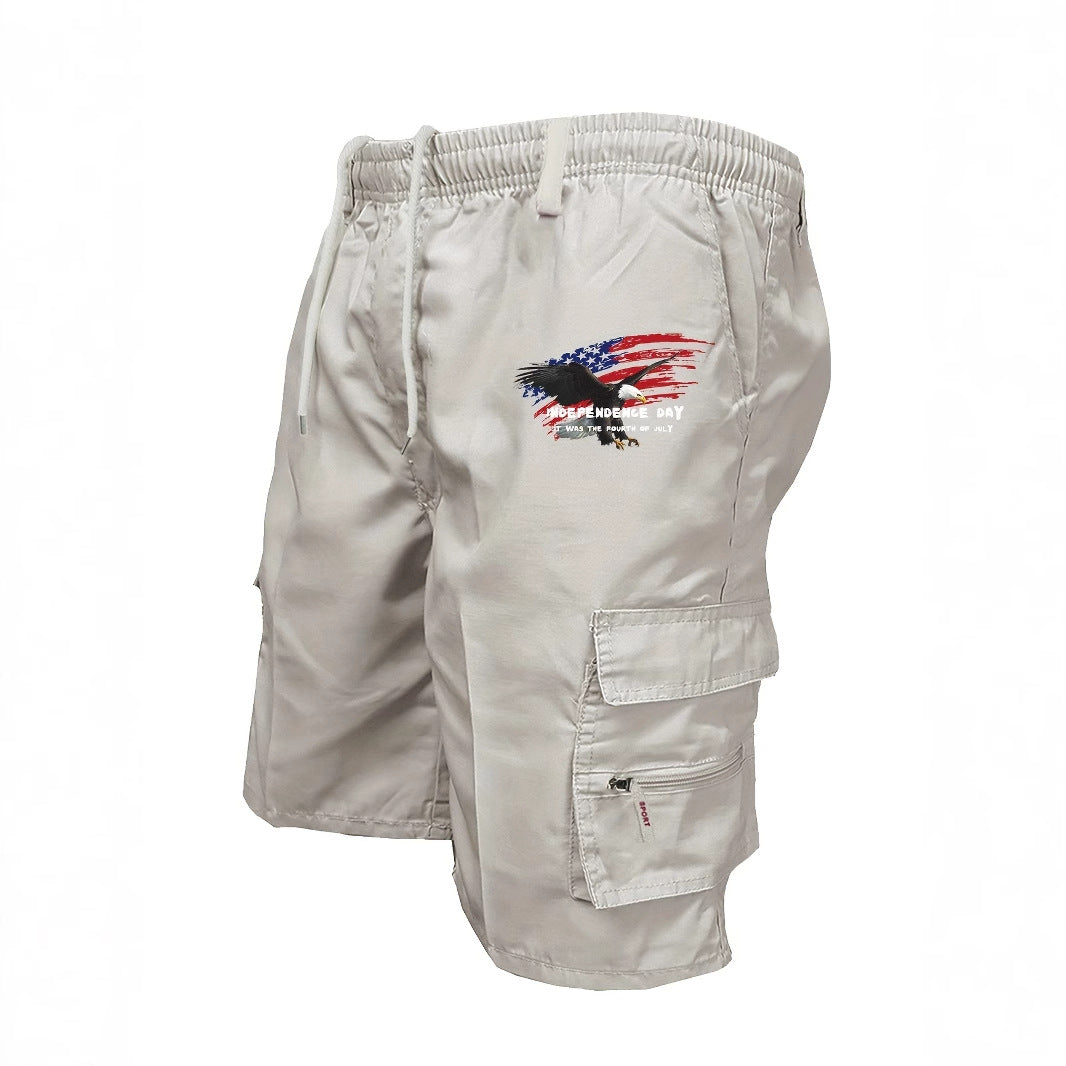 Men's Polyester Casual Workwear Shorts | High Waist Relaxed Fit S-3XL