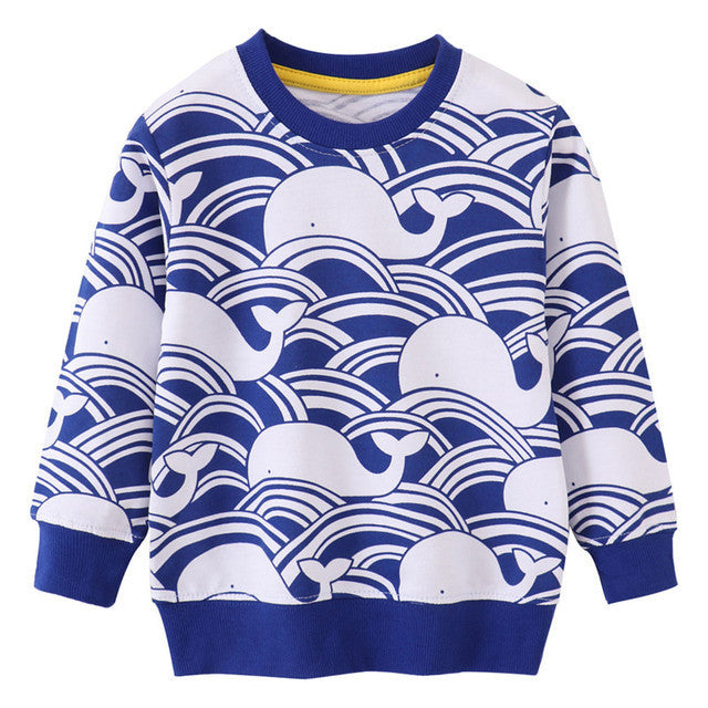Children's Embossed Cotton Cartoon Sweatshirt | Boys & Girls | Age 2-7