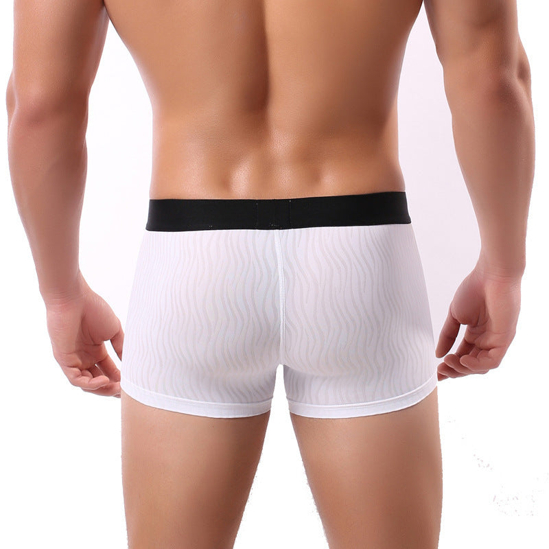 Men's Breathable Polyester Boxer Briefs Low-Rise S–XL