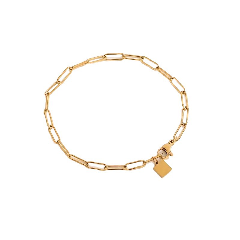 Geometric Line Titanium Steel Bracelet