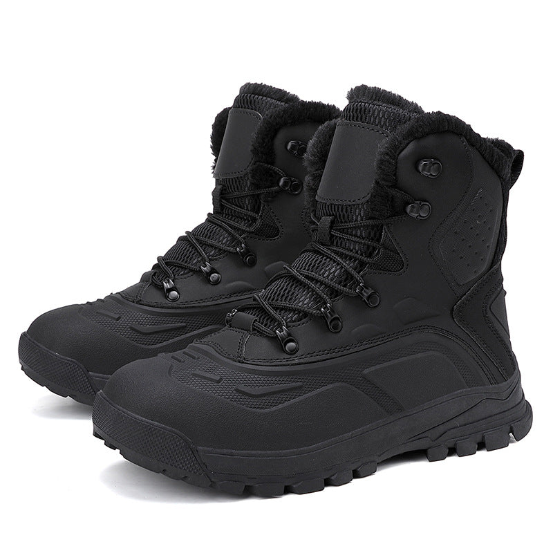 Men's High-Top Fleece-Lined Lace-Up Boots – Warm Winter Boots | EU 39–48