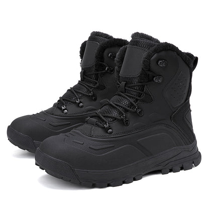 Men's High-Top Fleece-Lined Lace-Up Boots – Warm Winter Boots | EU 39–48