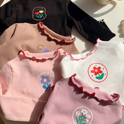 Girls' Long Sleeve Cotton T-Shirt – 5 Colours | Ages 2–12