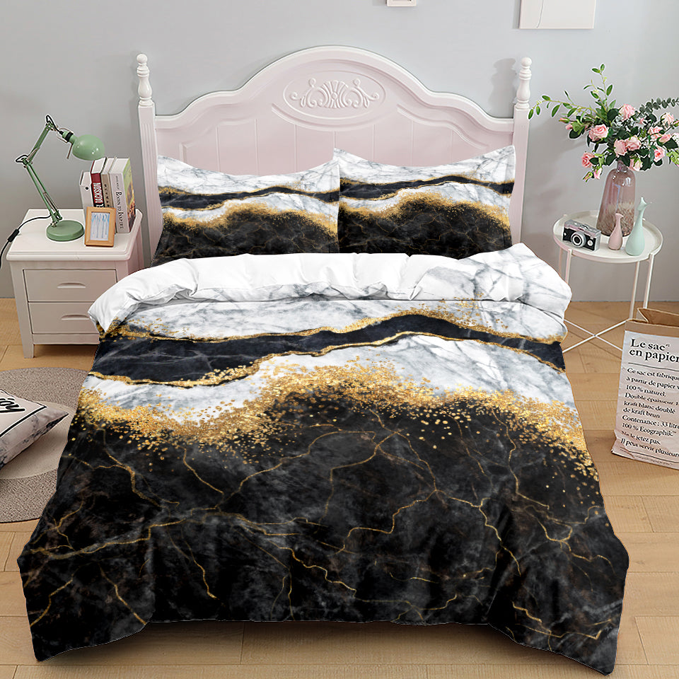 European Landscape Print Bedding Set | Multiple Sizes & Designs