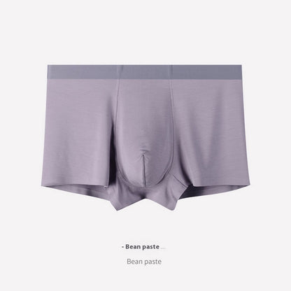 Men's Seamless Modal Boxer Briefs – Ultra-Thin Breathable Mid-Waist Underwear