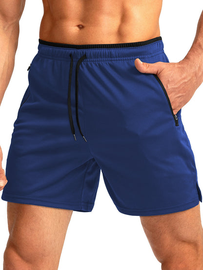 Men's Quick-Dry Running Shorts | Belt & Zipper Pocket Lightweight S-3XL