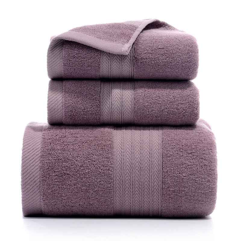 Pure Cotton Towel Set – 3-Piece Bath & Hand Towel Bundle in 22 Designs