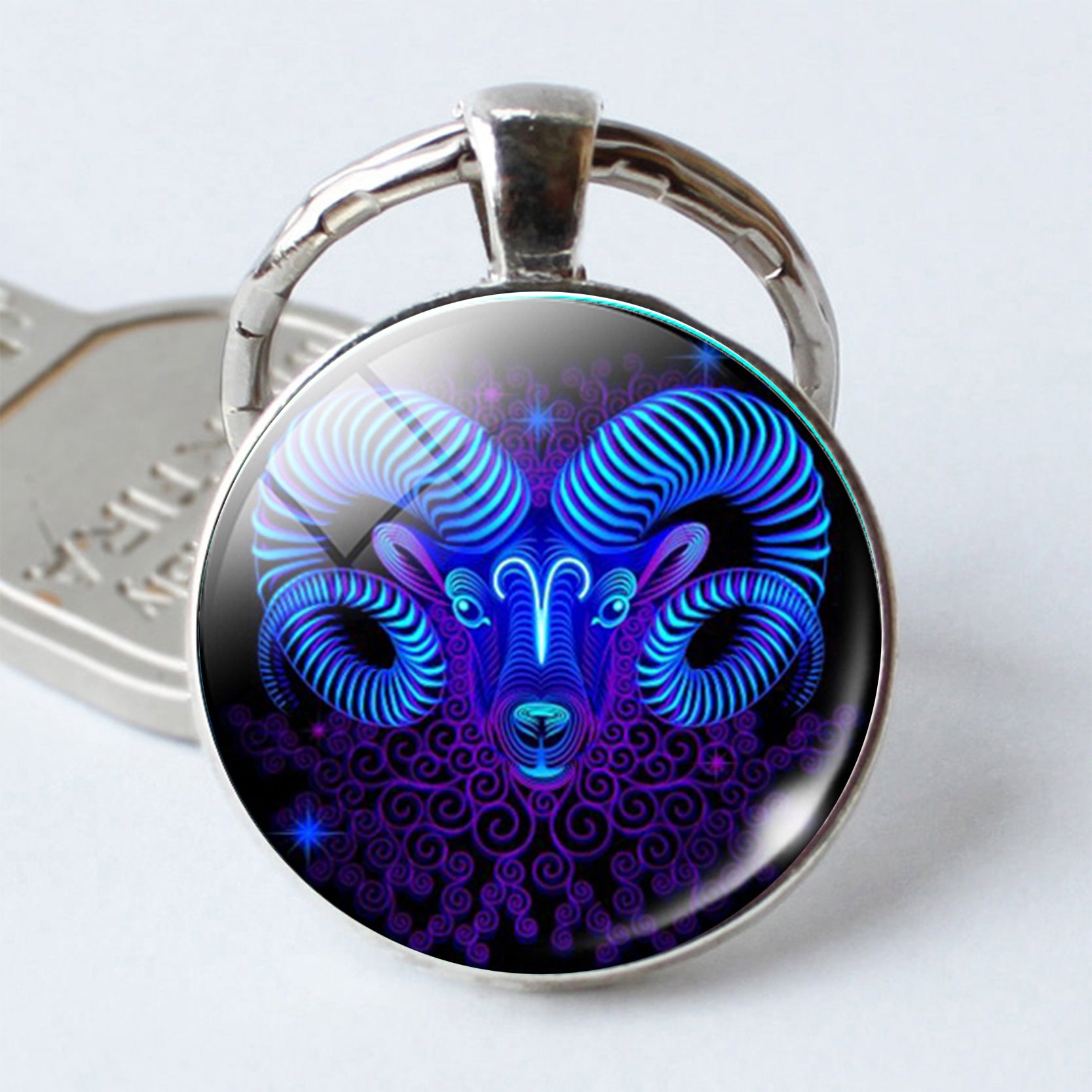 Zodiac Constellation Keychain | All 12 Signs | Alloy & Glass | JP Collections