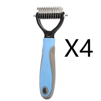 Pet Grooming Brush | Button Hair Removal | Non-Slip | Cats & Dogs
