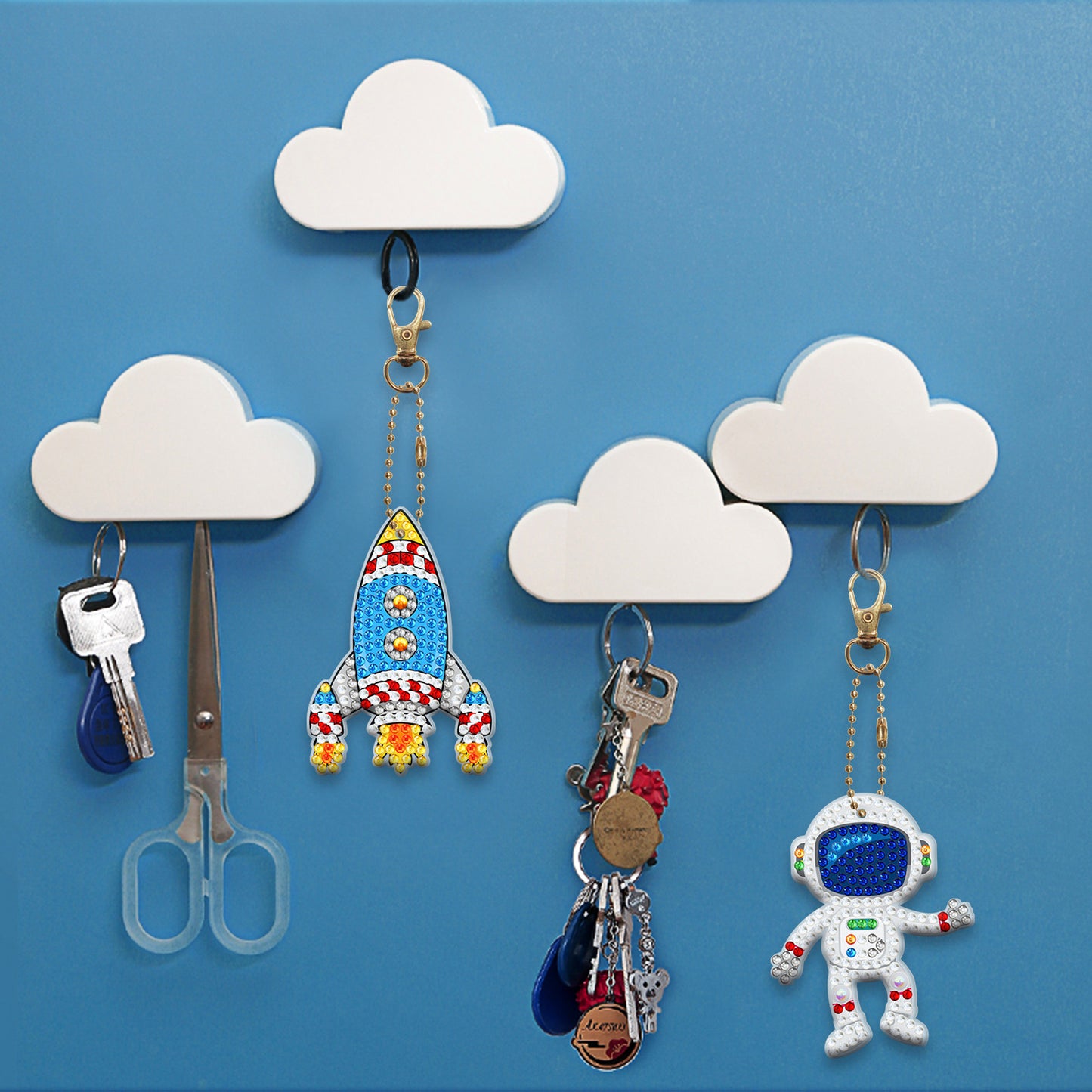 5D Diamond Painting Keychain Kit | DIY Craft Gift