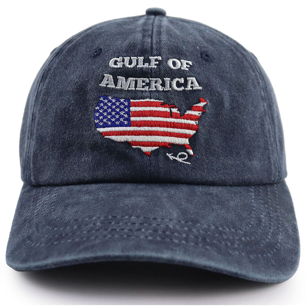 Gulf of America Embroidered Baseball Cap | Patriotic Unisex Cotton Hat