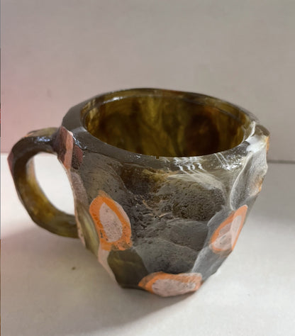 400ml Mineral Crystal-Effect Resin Coffee Mug
