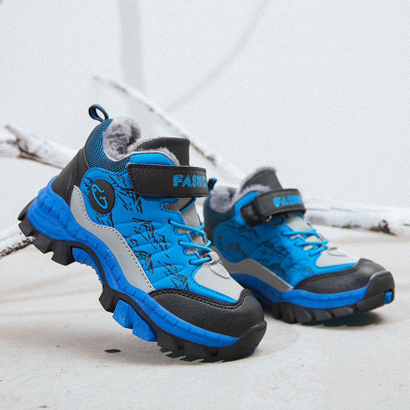 Children's Faux Leather Hiking Shoes – EU 30–40