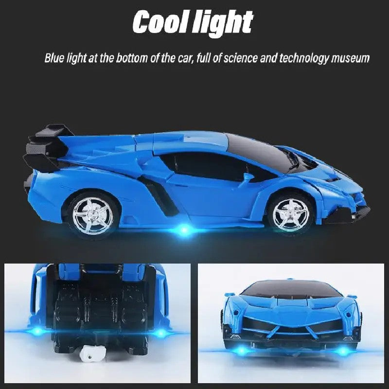 One-Click Deformation RC Car – Transform & Drive with Lights