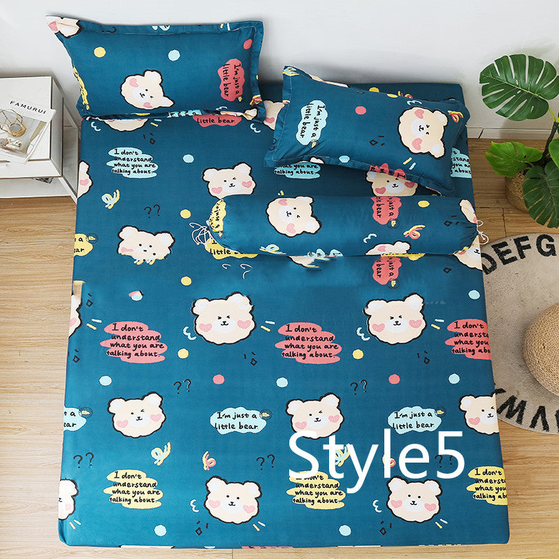 Cartoon Print Fitted Sheet & Pillowcase | Multiple Sizes & Designs