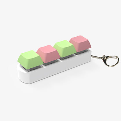 4-Key Mechanical Keyboard Switch Tester | Transparent Fidget Toy