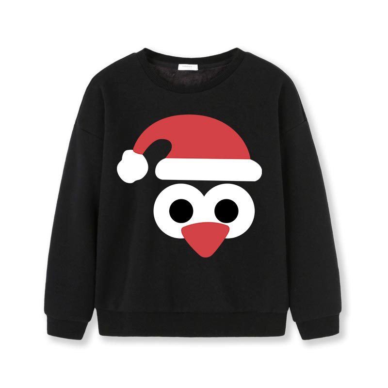 Kids Christmas Print Cotton Sweatshirt | Unisex Pullover Jumper