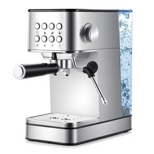 Professional Espresso Machine – 360° Steam Wand & Auto Cup Warmer