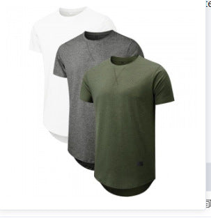 Men's Printed Mesh Cotton Blend T-Shirt - Loose Fit Crew Neck 14 Colours S-3XL