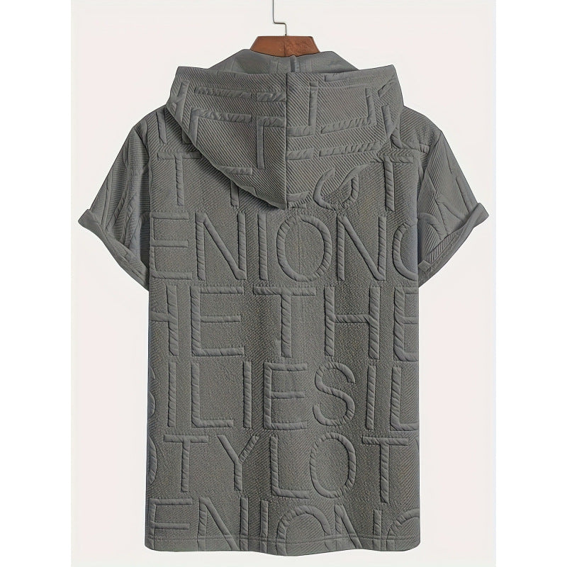 Men's Plus Size Fleece-Lined Jacquard Shirt 2XL-6XL
