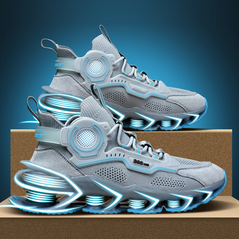 Men's High-Top Basketball Trainers – Colour-Block