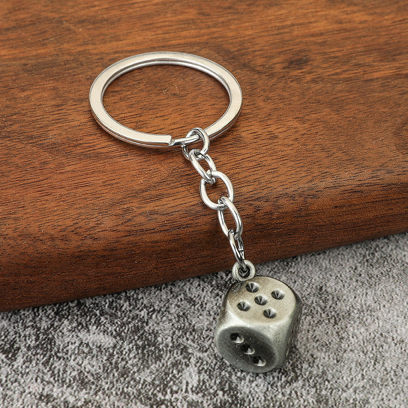 Zinc Alloy Playing Cards, Dice & Mahjong Keychain