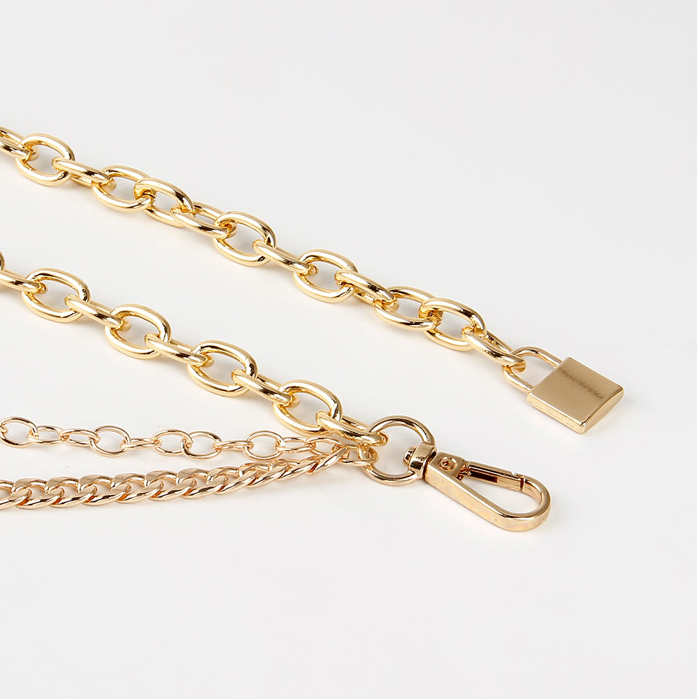 Women's Multilayer Waist Chain – Hip Hop Punk Body Jewellery, Gold & Silver