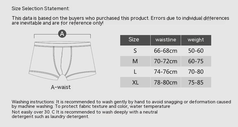 Men's Breathable Polyester Boxer Briefs Low-Rise S–XL